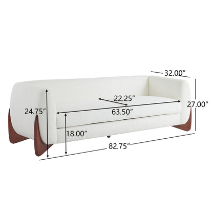 Amberlyner 82Inches Boucle Sherpa Sofa