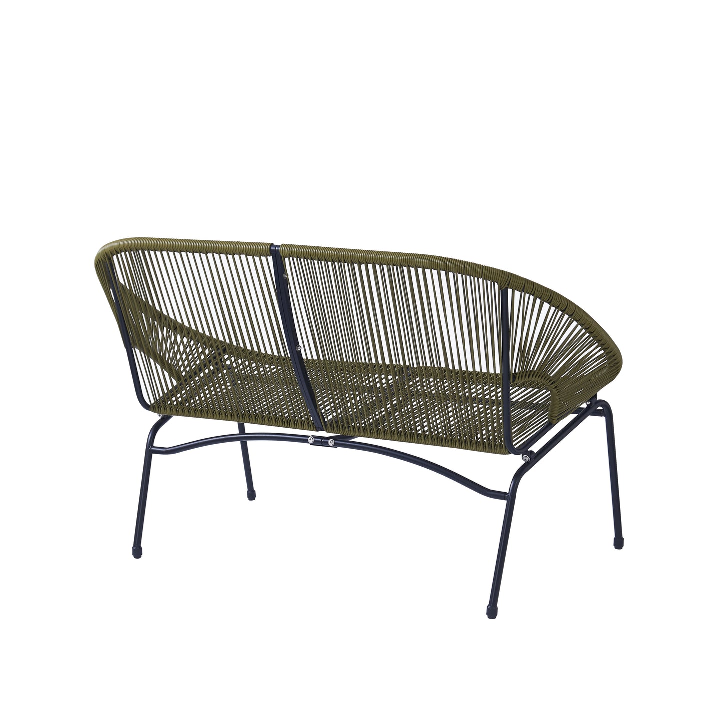 Maeliss 2-Person Faux Rattan Outdoor Patio Bench