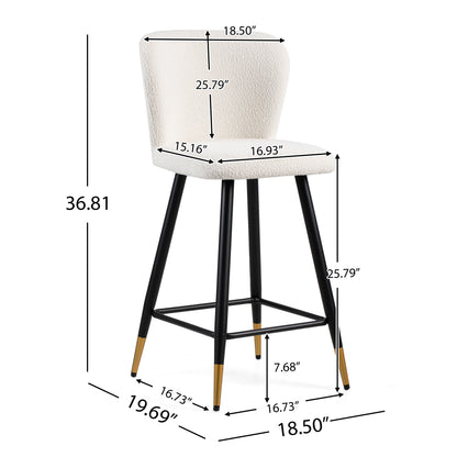 Orion Upholstered Bar Stools with Footrest