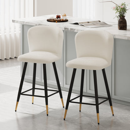 Orion Upholstered Bar Stools with Footrest