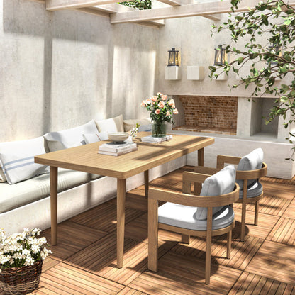 Olaly Modern Boucle Dining Chairs with Arms & Aluminum Frame