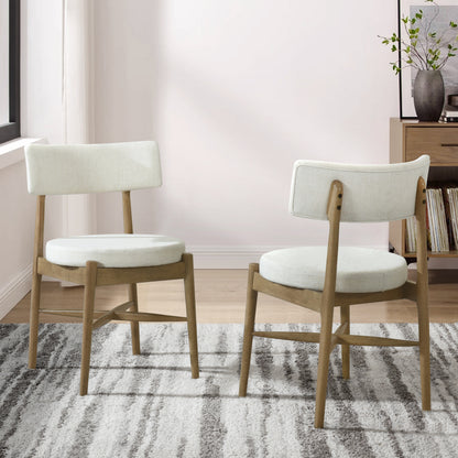 Celestee Modern Upholstered Dining Chairs, Set of 2