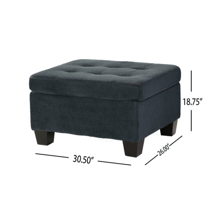 Juliana Fabric Tufted Ottoman