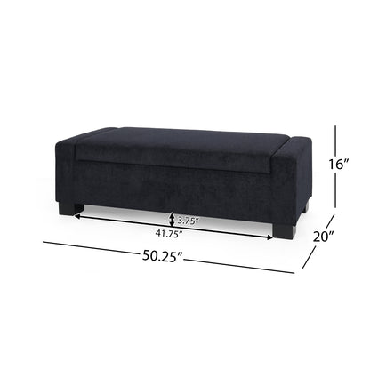 Korvallis Korvallis Indoor Fabric Storage Ottoman Single