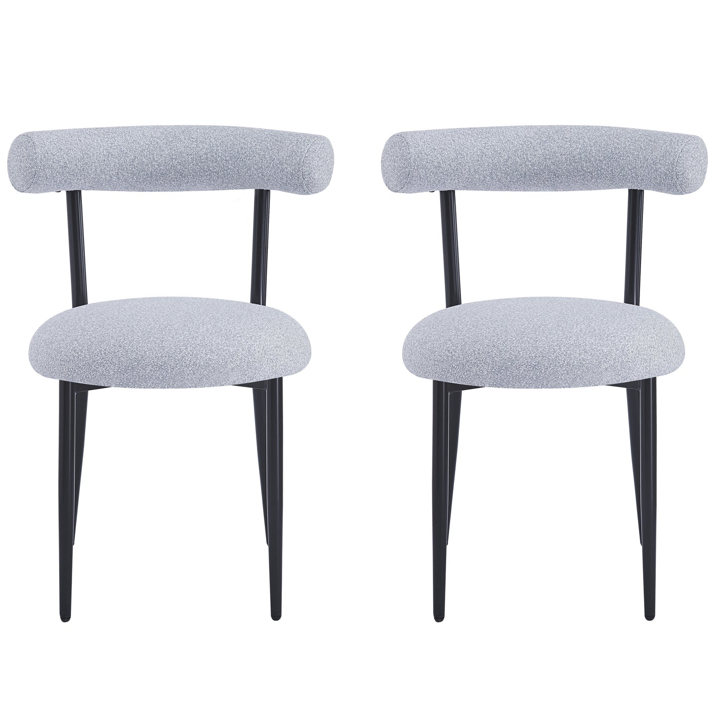 Daimona Fabric Upholstered Dining Chairs, Set of 2