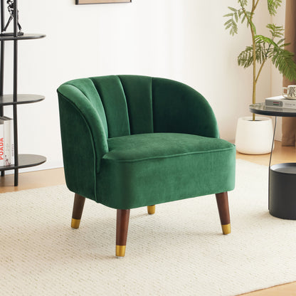 Veneras Velvet Barrel Club Chair