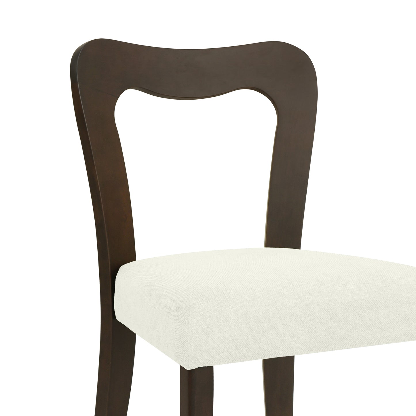 Revory Modern Upholstered Dining Chairs with Open Back,Set of 2