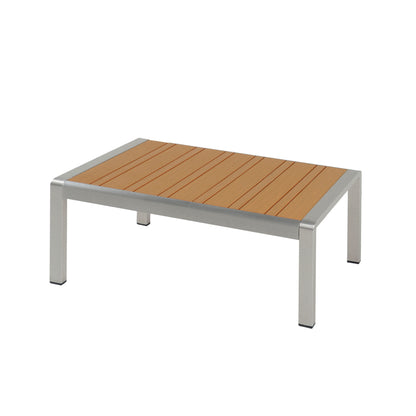 Eamoon Aluminum Outdoor Patio Coffee Table