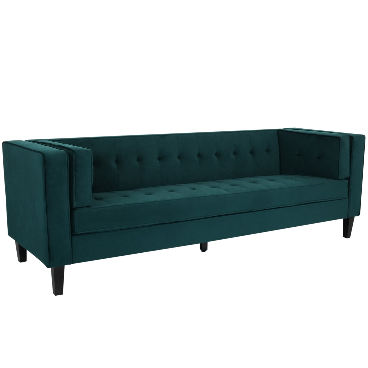 Sororia Velvet 3-Seater Low Profile Sofa