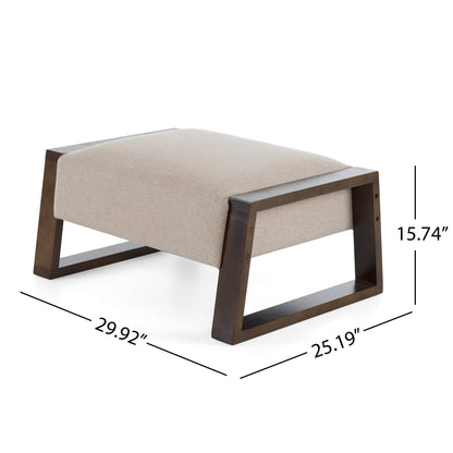 Isoldea Modern Fabric Ottoman Bench