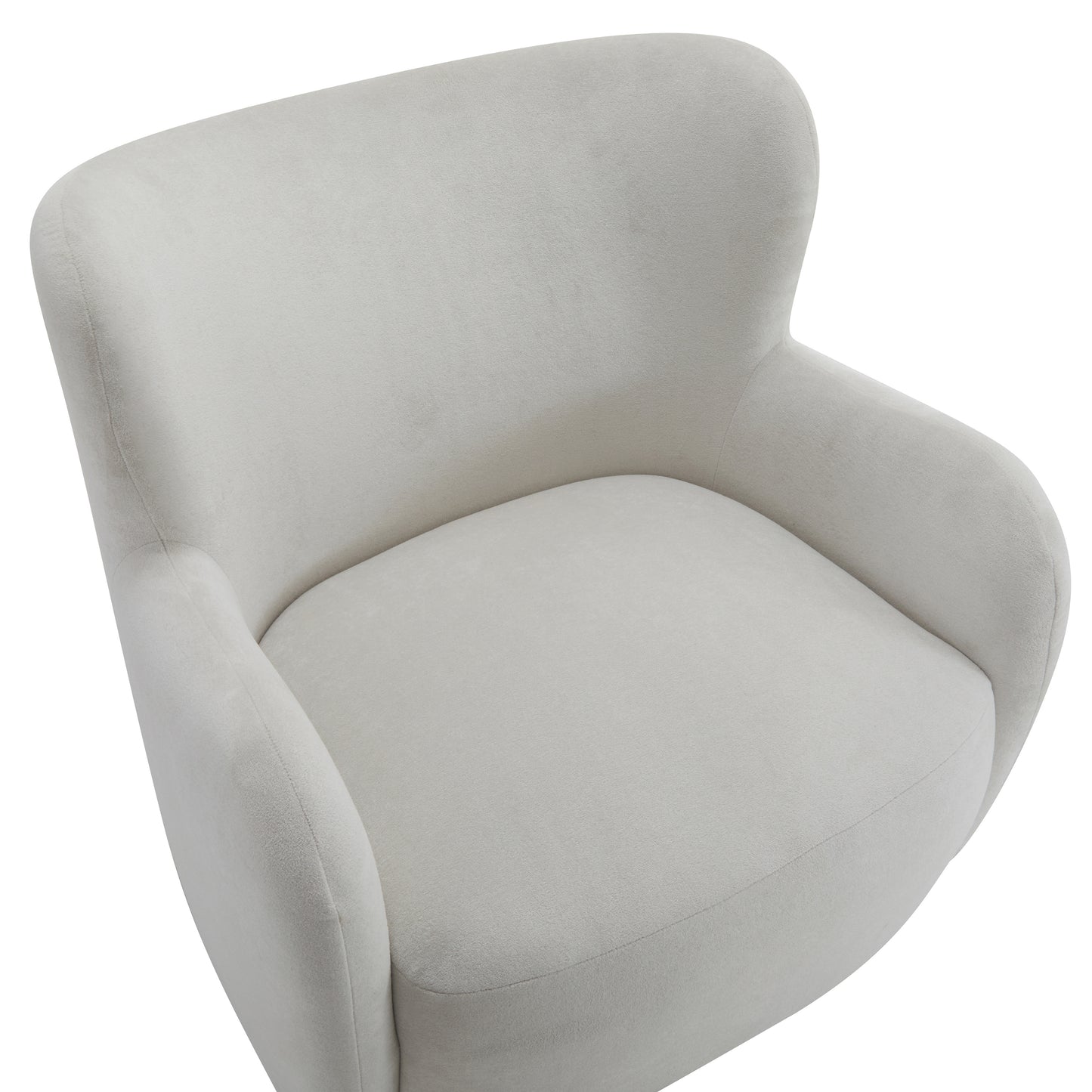 Zoe Fabric Wingback Accent Chairs Single Sofa