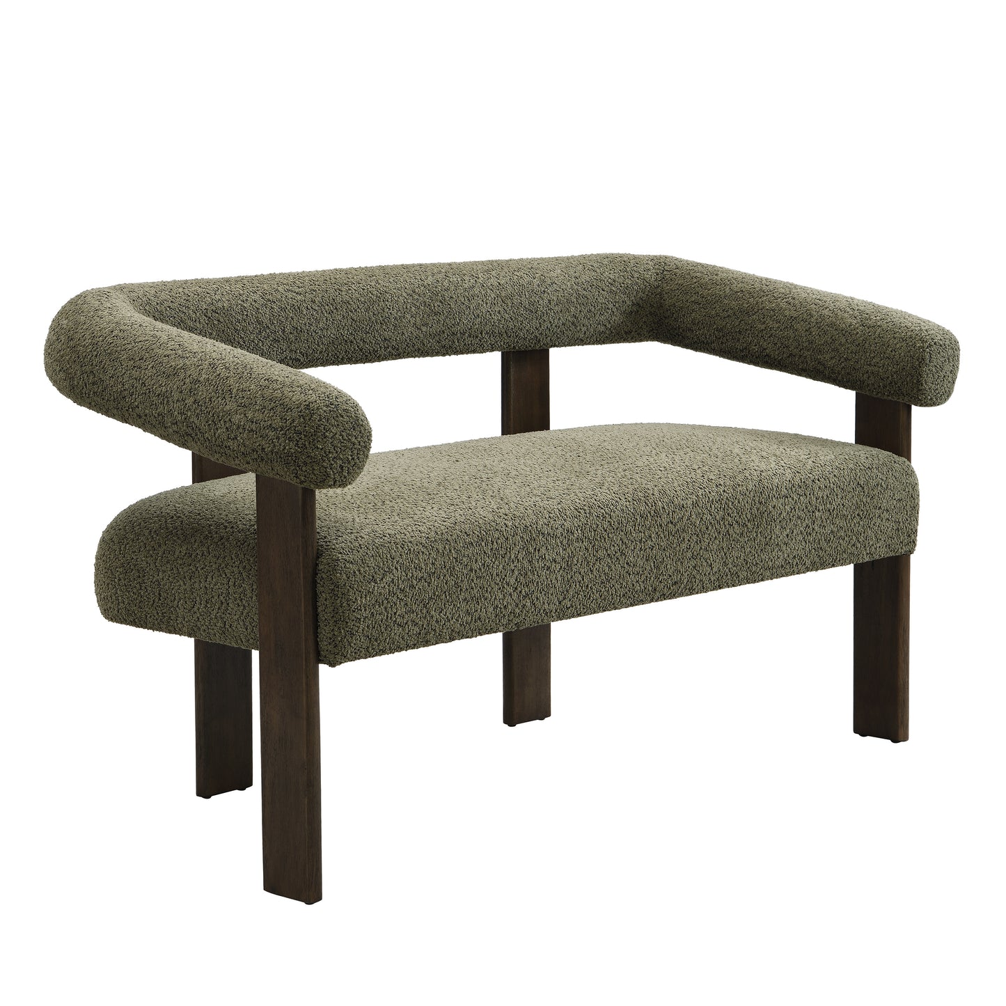 Elarer Modern Upholstered Loveseat 2 Seater Sofa