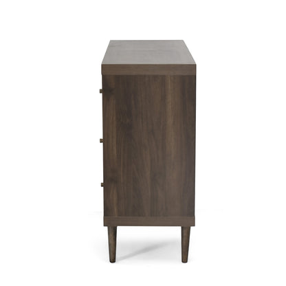 Farhart Mid Century Modern 6 Drawer Double Dresser