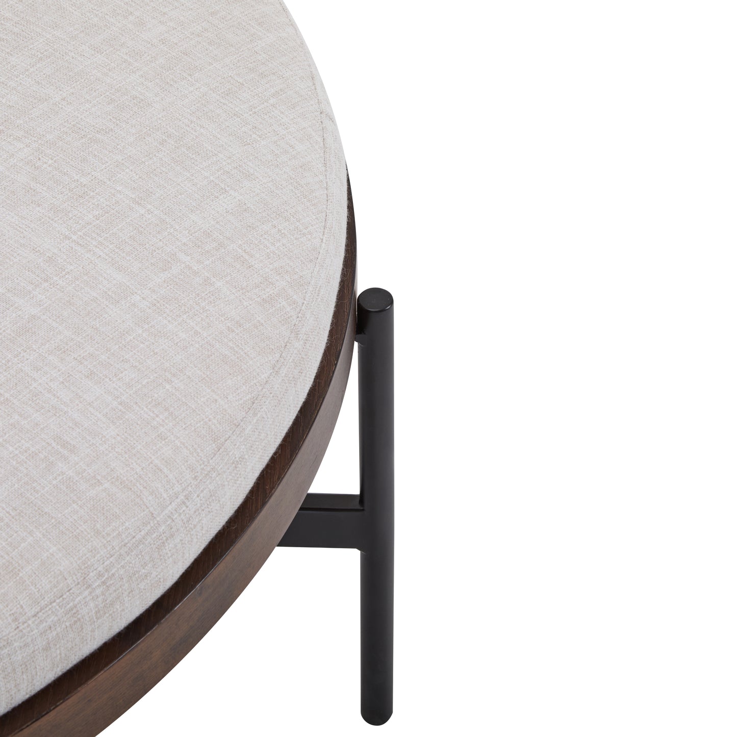 Lyricie Modern Round Ottoman Bench Table