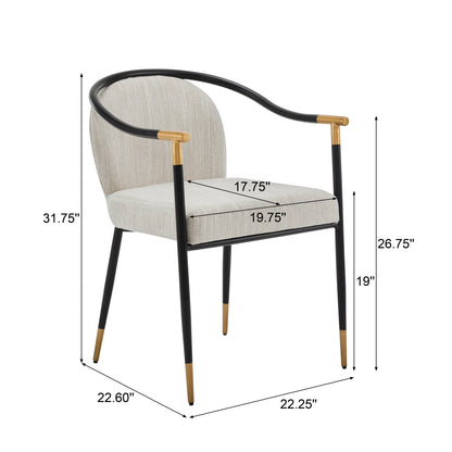 Auvia Modern Upholstered Cushioned Dining Chair