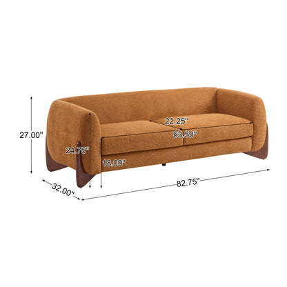 Amberlyner 82Inches Boucle Sherpa Sofa