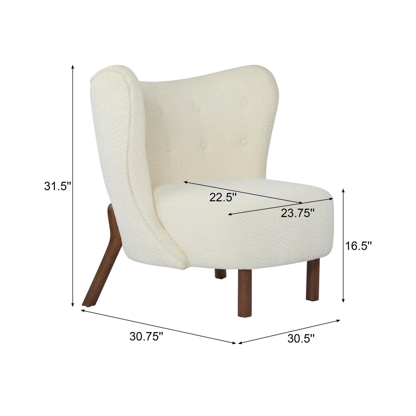 Ariae Birch Modern Upholstered Club Chair