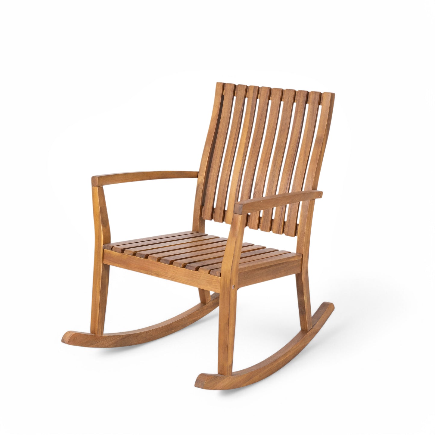 Deyric Outdoor Solid Wood Rocking Chair (Set of 2)