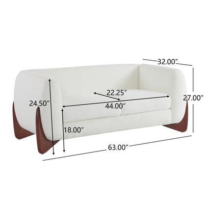 Amberlyn Modern Upholstered Loveseat