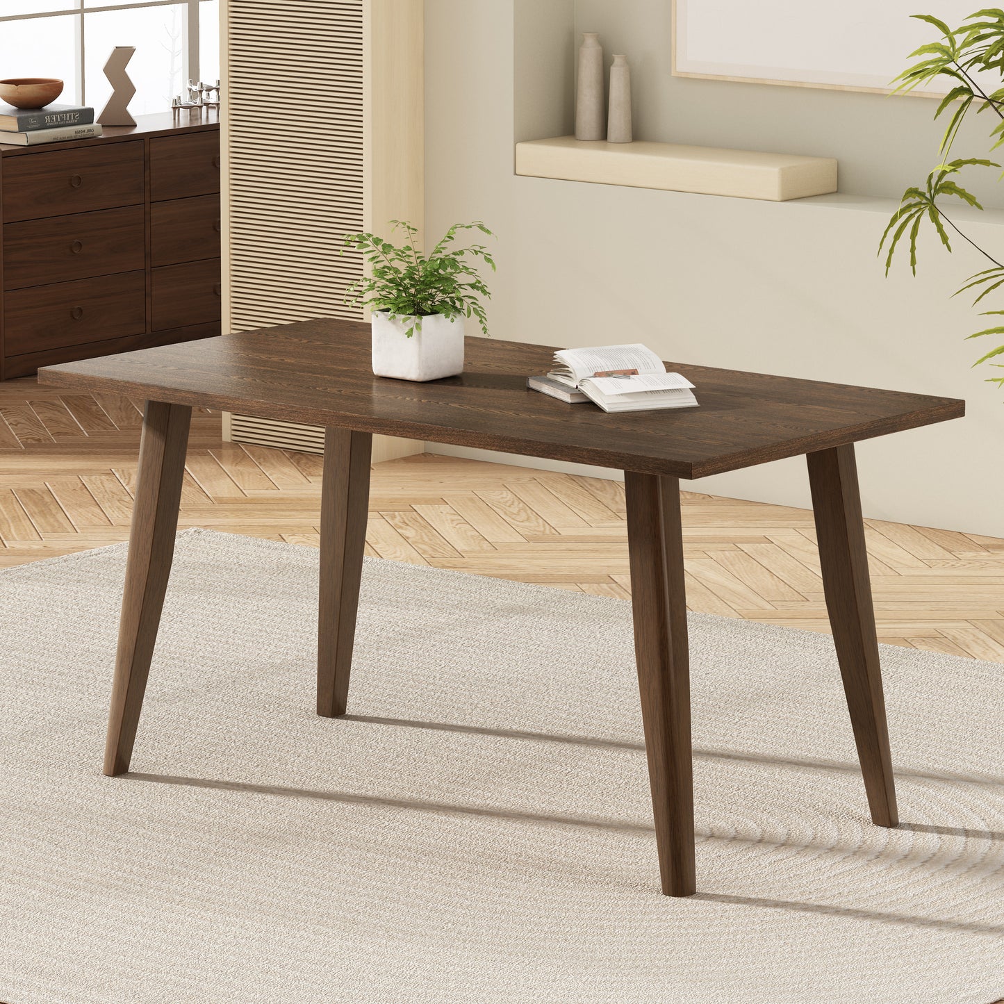 Kina Rubberwood 6-Seater Dining Table