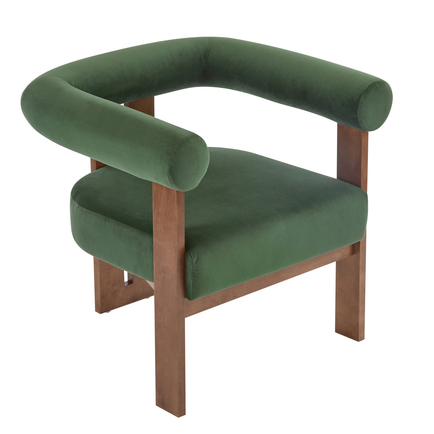 Nuvira Modern Upholstered Velvet Accent Arm Chair