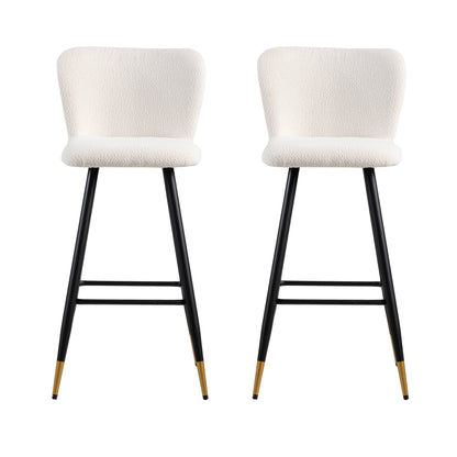 Orion Upholstered Bar Stools with Footrest