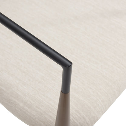 Embare Minimalist  Style Metal Loveseat Settee