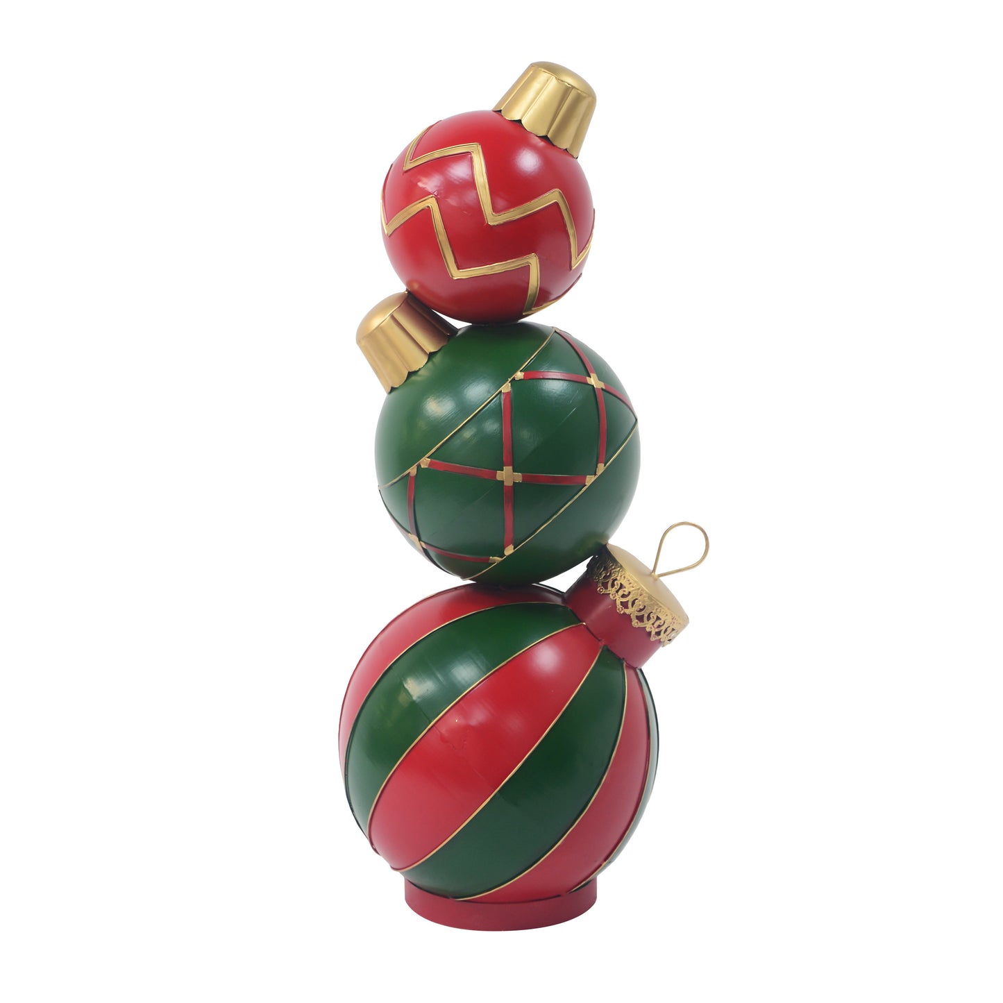 TwinkleTidings Classic Stacked Christmas Ball Decoration