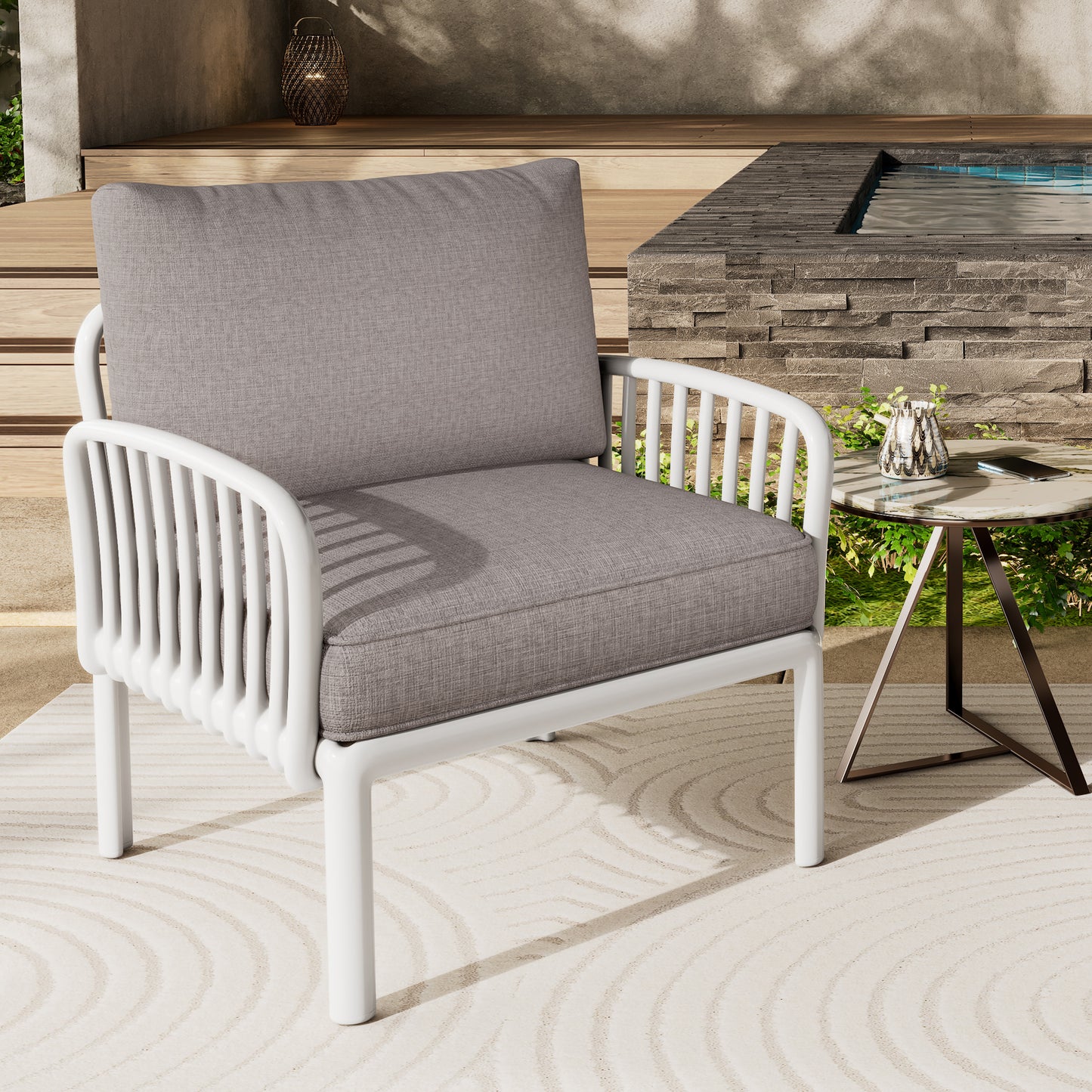 Peregri Outdoor Patio Upholstered Chair