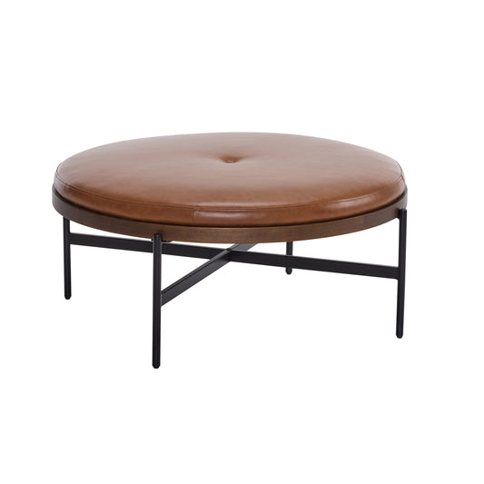 Lyricie Modern Round Ottoman Bench Table