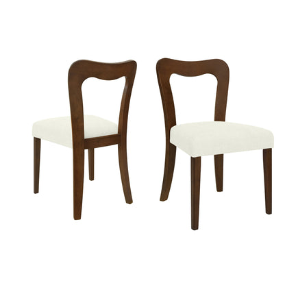 Revory Modern Upholstered Dining Chairs with Open Back,Set of 2