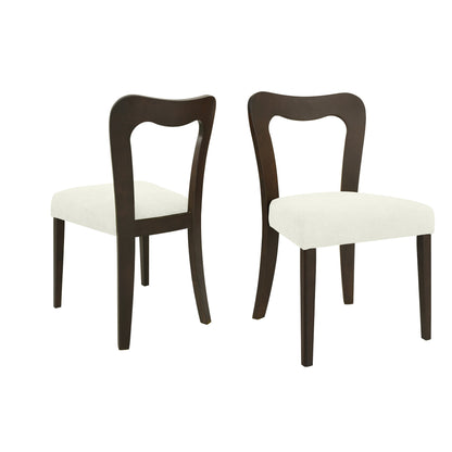 Revory Modern Upholstered Dining Chairs with Open Back,Set of 2