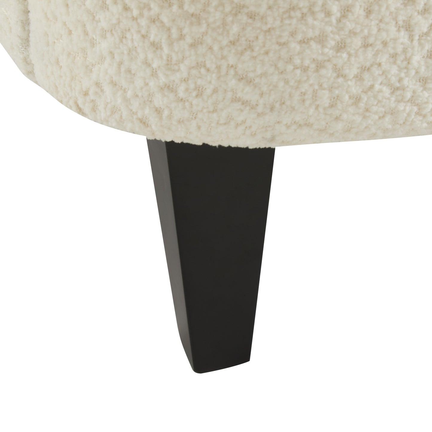Calla Modern Birch Upholstered Club Chair, Off-White