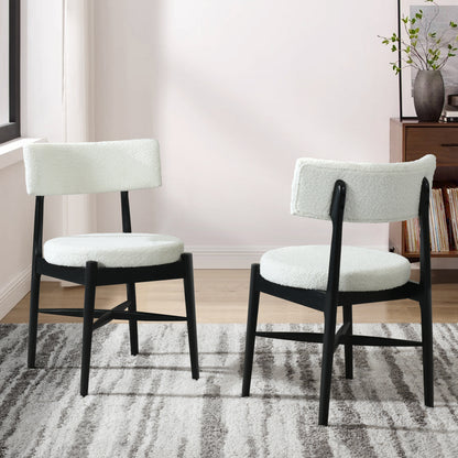 Celestee Modern Upholstered Dining Chairs, Set of 2