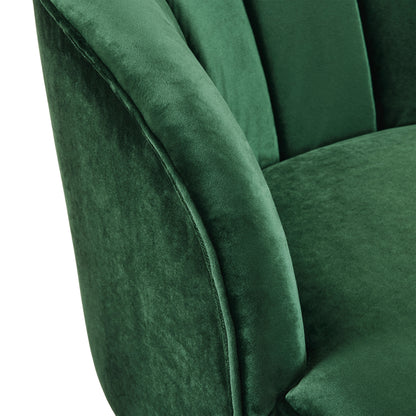 Veneras Velvet Barrel Club Chair