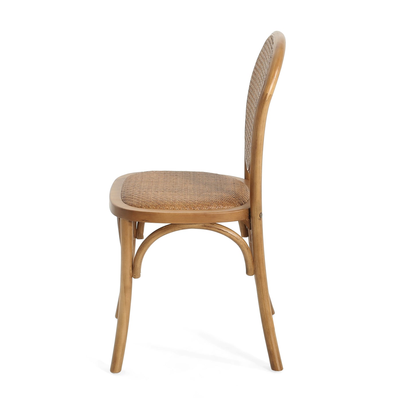 Torin Wood Dining Chair with Cane Rattan Wood Webbing