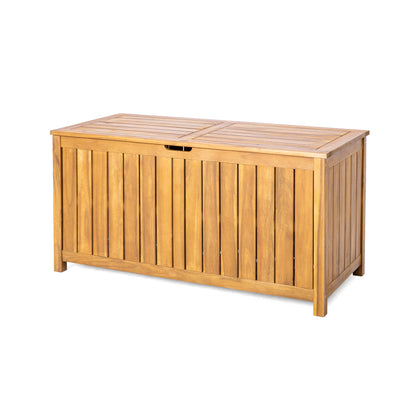 100 Gallons Acacia Wood Storage Deck Box