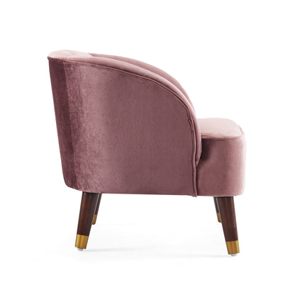 Veneras Velvet Barrel Club Chair