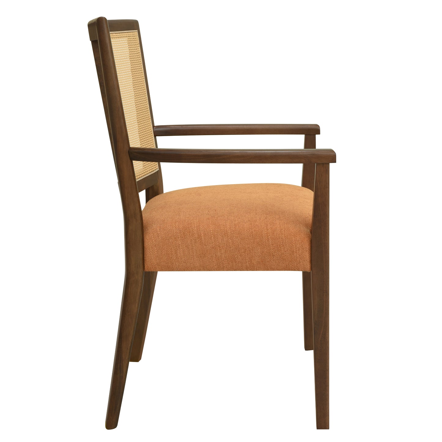 Serenal Modern Upholstered Dining Chairs with Cane Webbing,Set of 2
