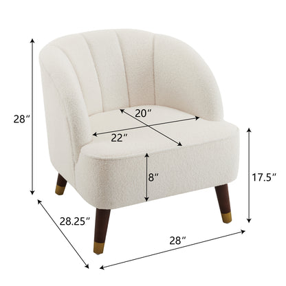 Veneras Velvet Barrel Club Chair