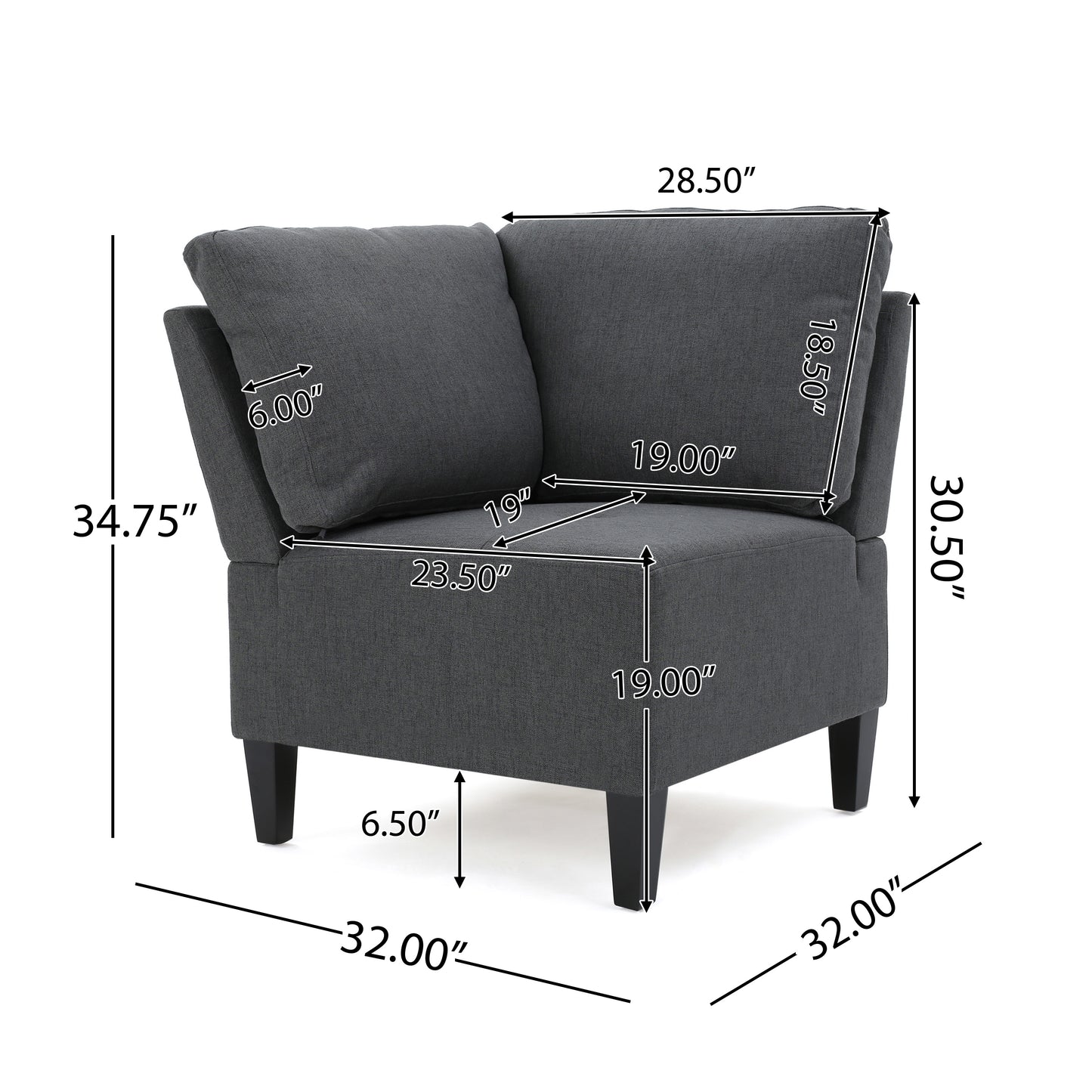 Bridger 7 Piece Versatile Fabric Sectional Couch