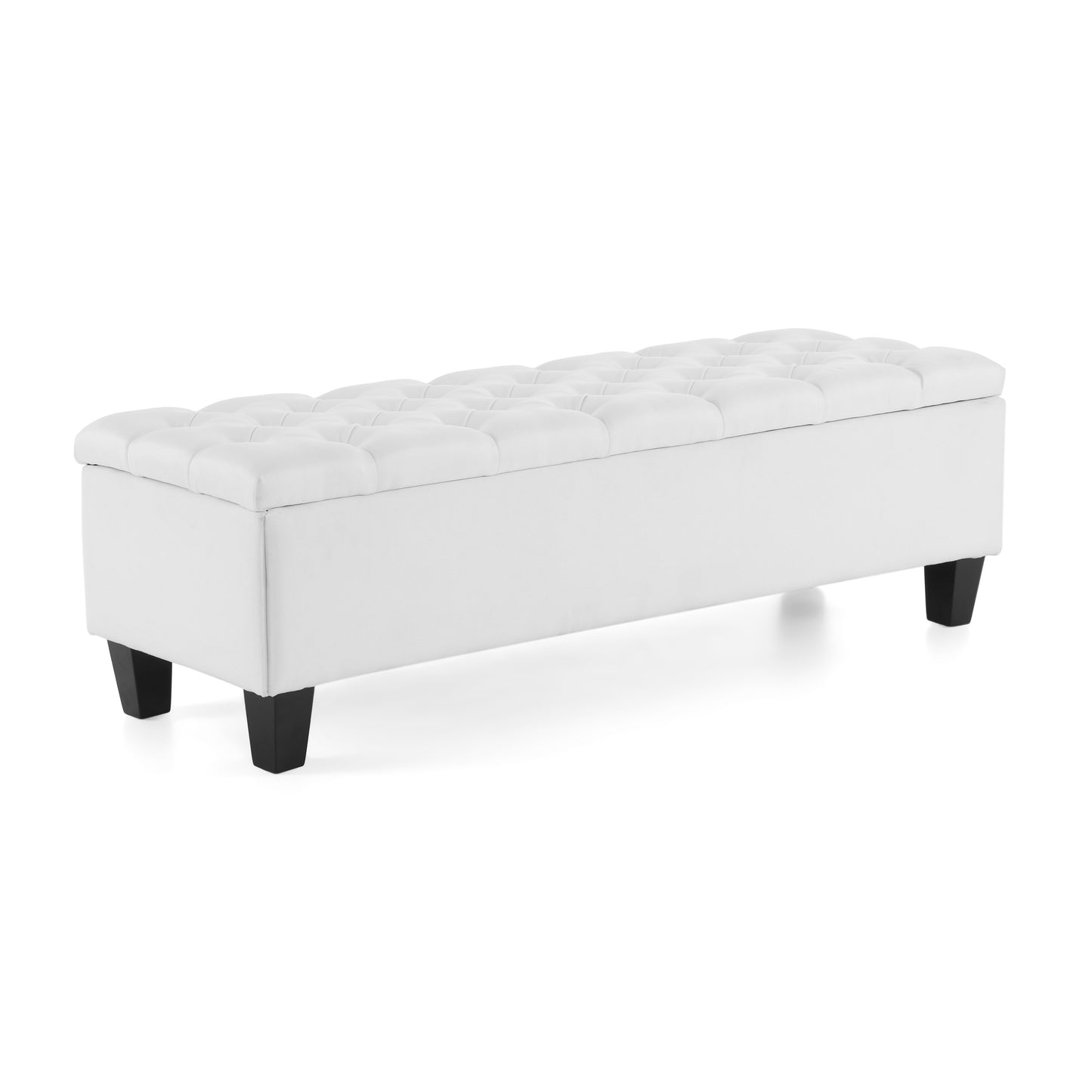 Noctiss Tufted Fabric Ottoman Bench