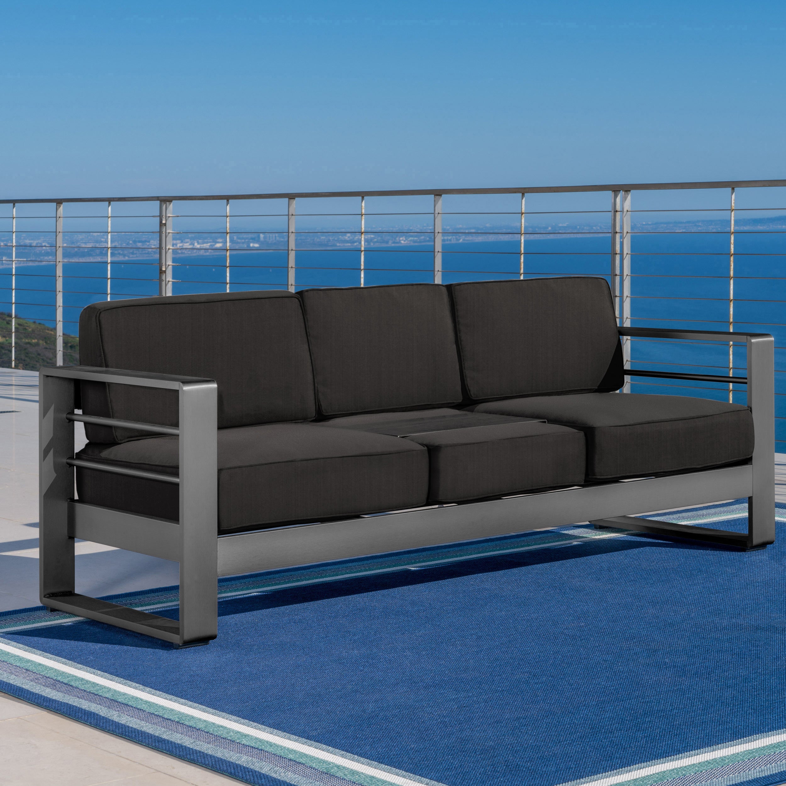 Outdoor deals aluminum sofa