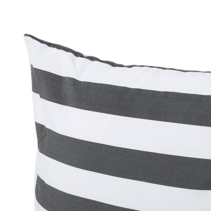 La Mesa Indoor Striped Water Resistant Square Throw Pillow