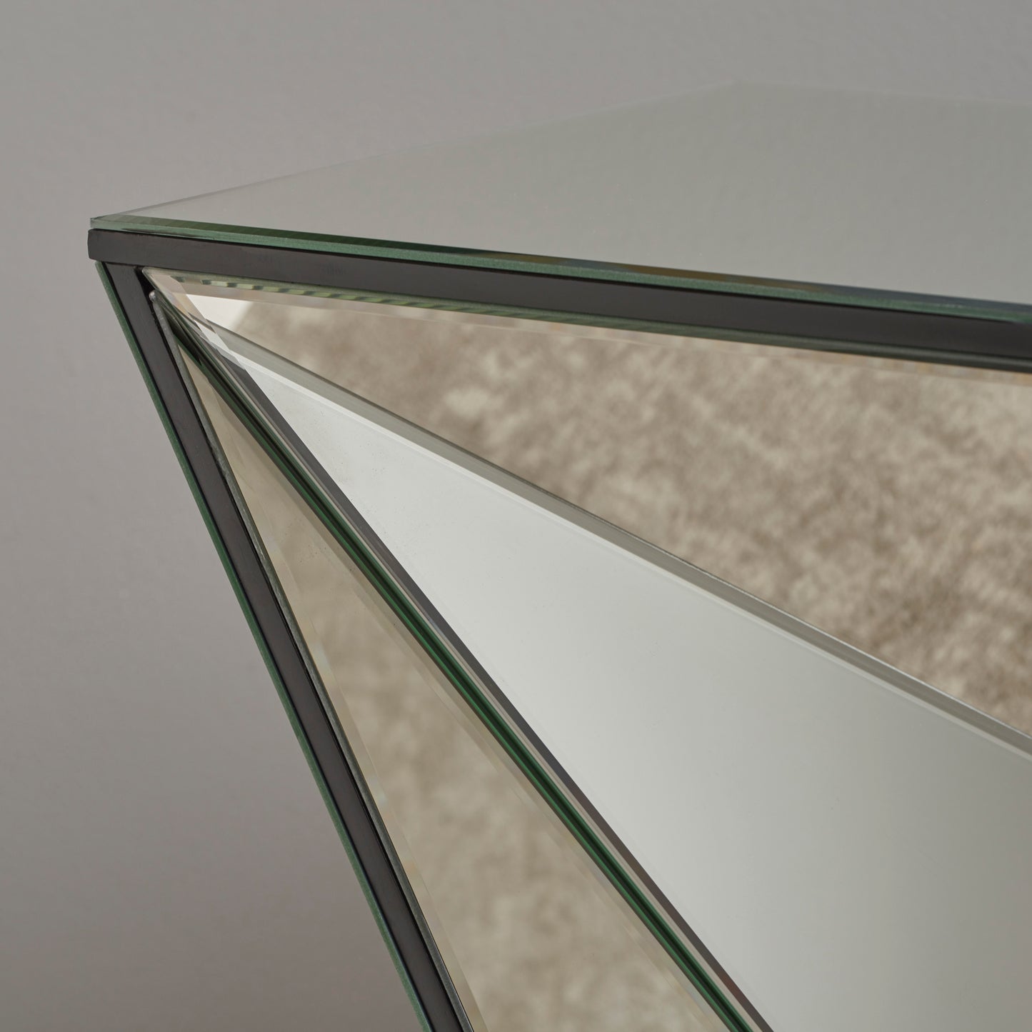 Amler Geometrical Mirrored Side Table
