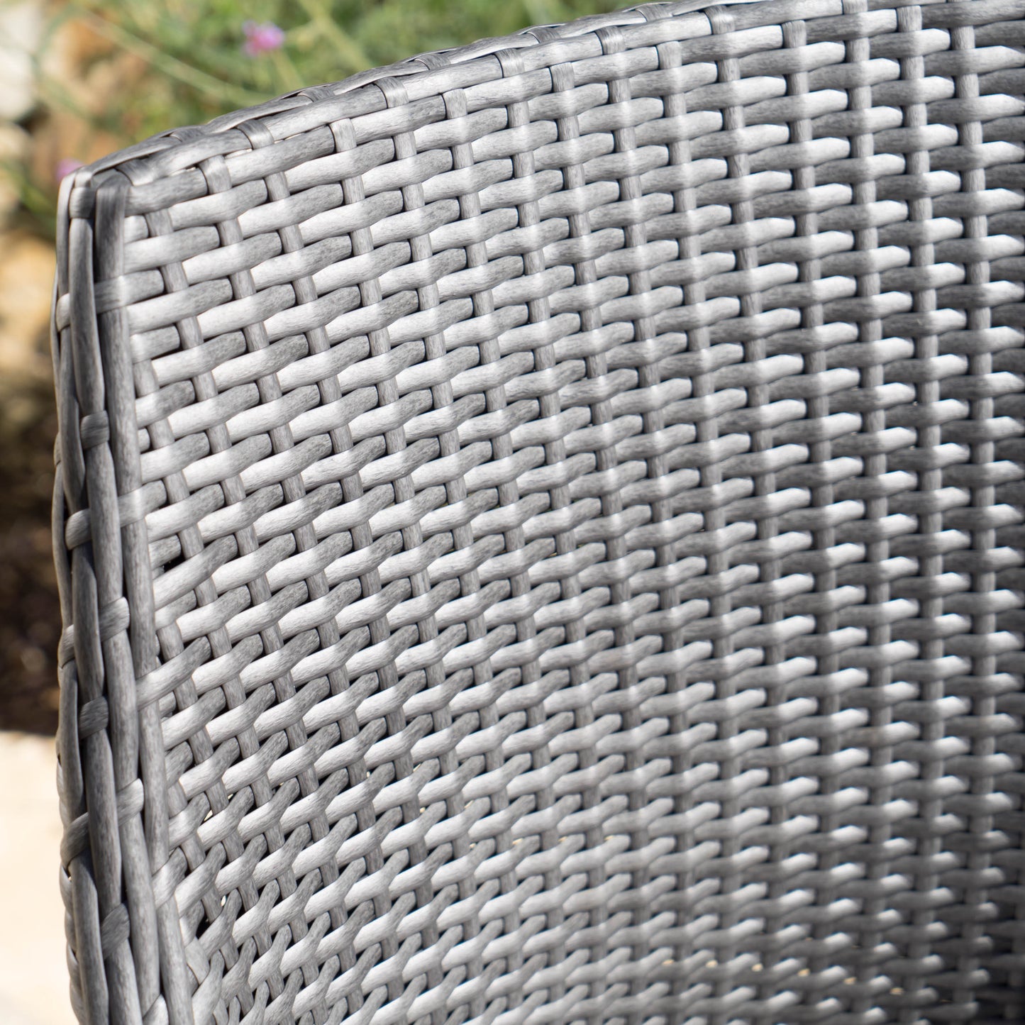 Leeward Outdoor 3 Piece Wicker Round Bistro Set with Water Resistant Cushions