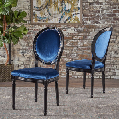 Landon Traditional New Velvet Dining Chairs (Set of 2)