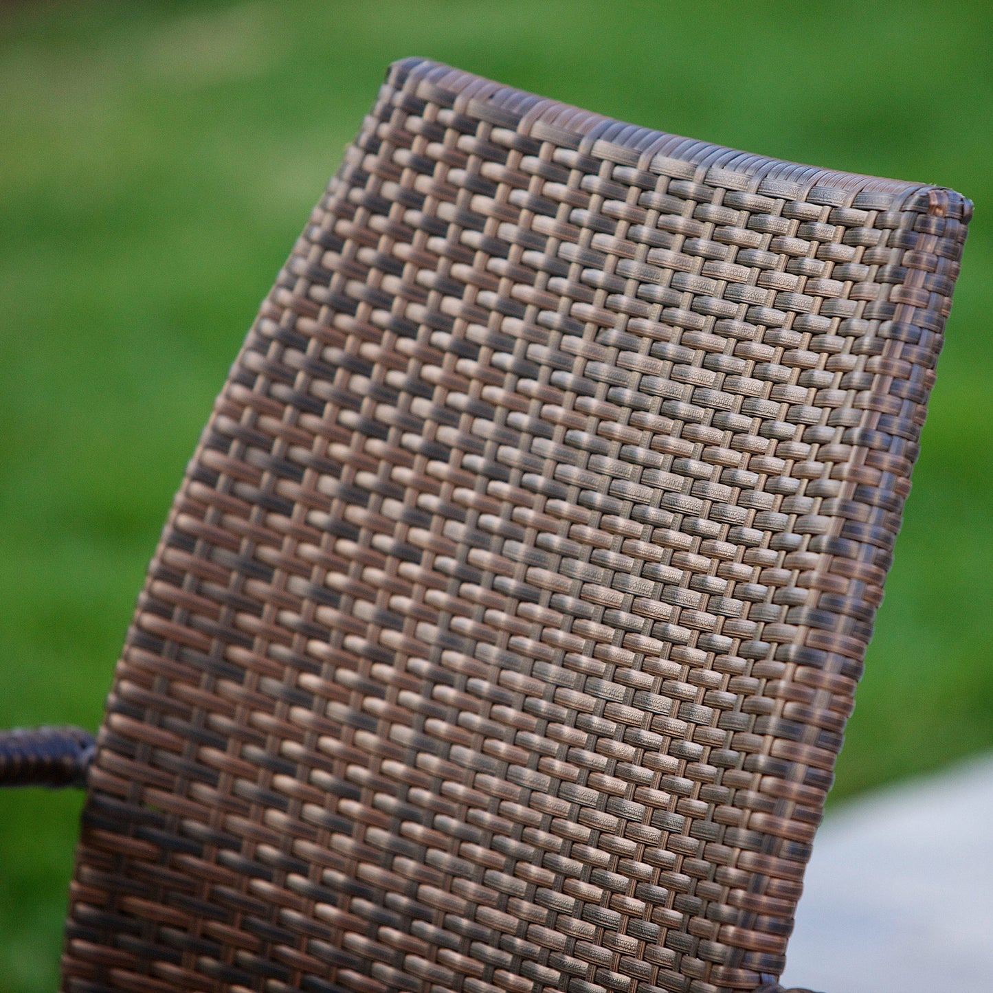 Michael Outdoor Stacking Multi-Brown Wicker Chairs (Set of 2)