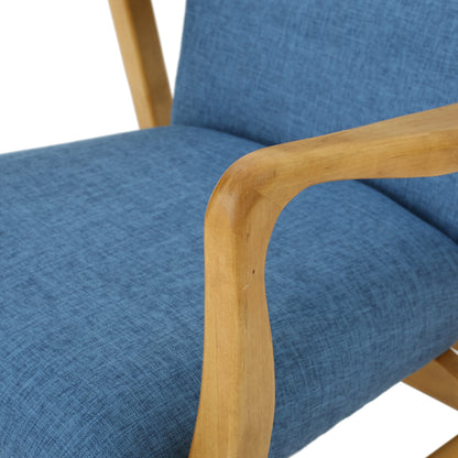 Collin Mid Century Fabric Rocking Chair