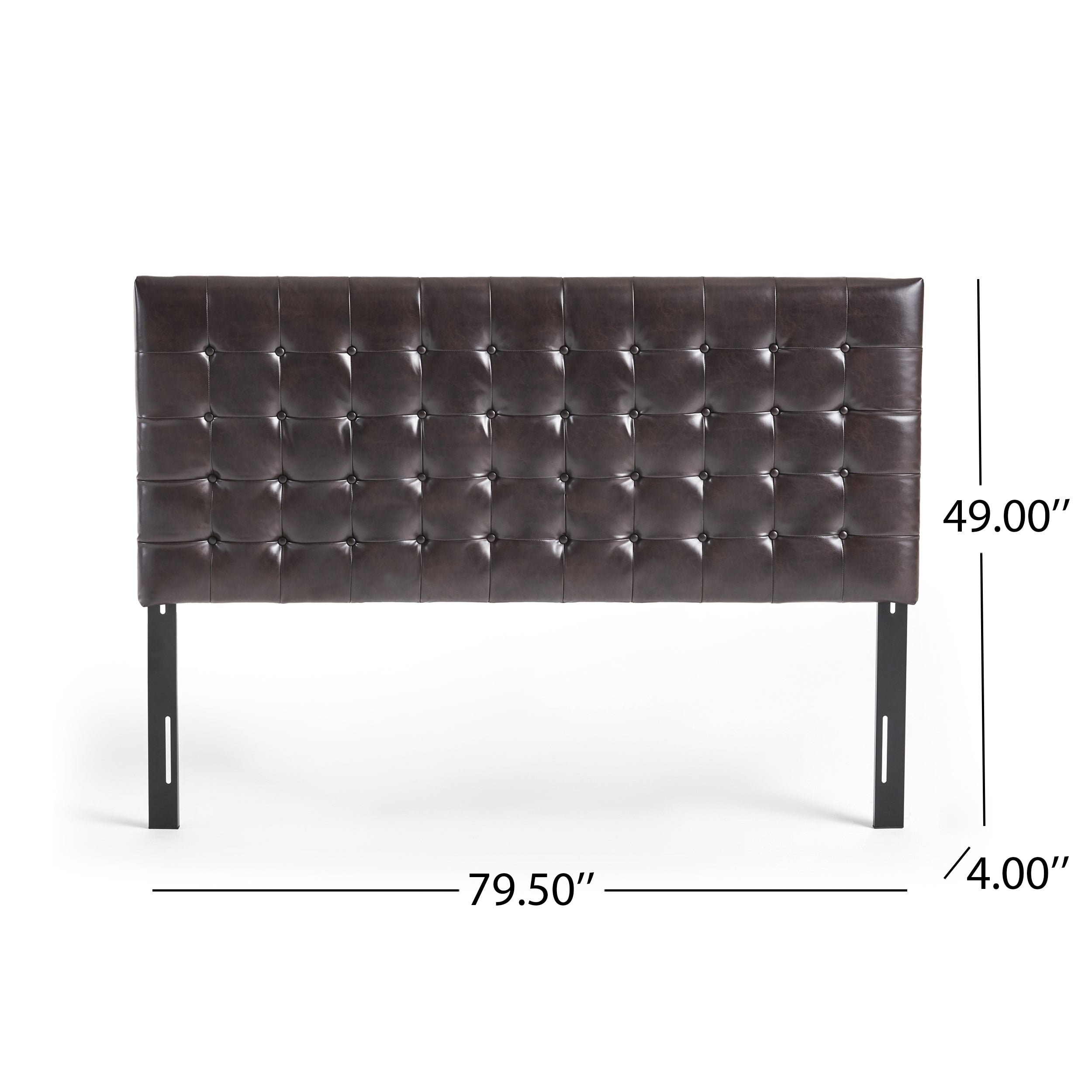 Lucca Tufted Bonded Leather King/Cal King Headboard – GDFStudio